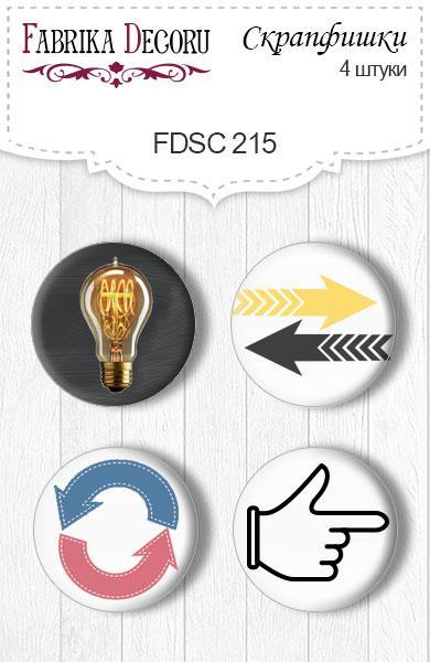 Скрапфишки 4шт. Набір 215, фото 1