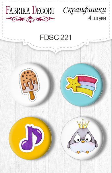 Скрапфишки 4шт. Набор 221, фото 1