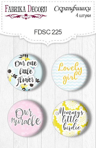 Скрапфишки 4шт. Набір 225, фото 1