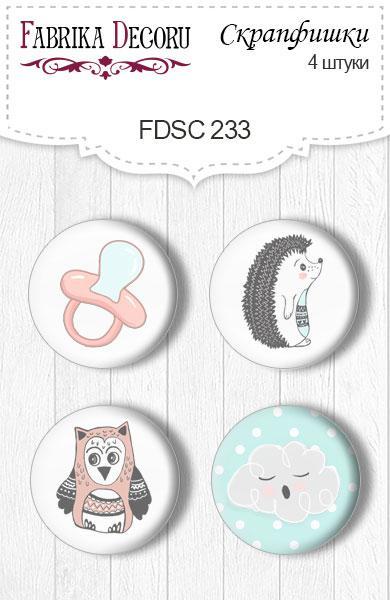Скрапфишки 4шт. Набір 233, фото 1
