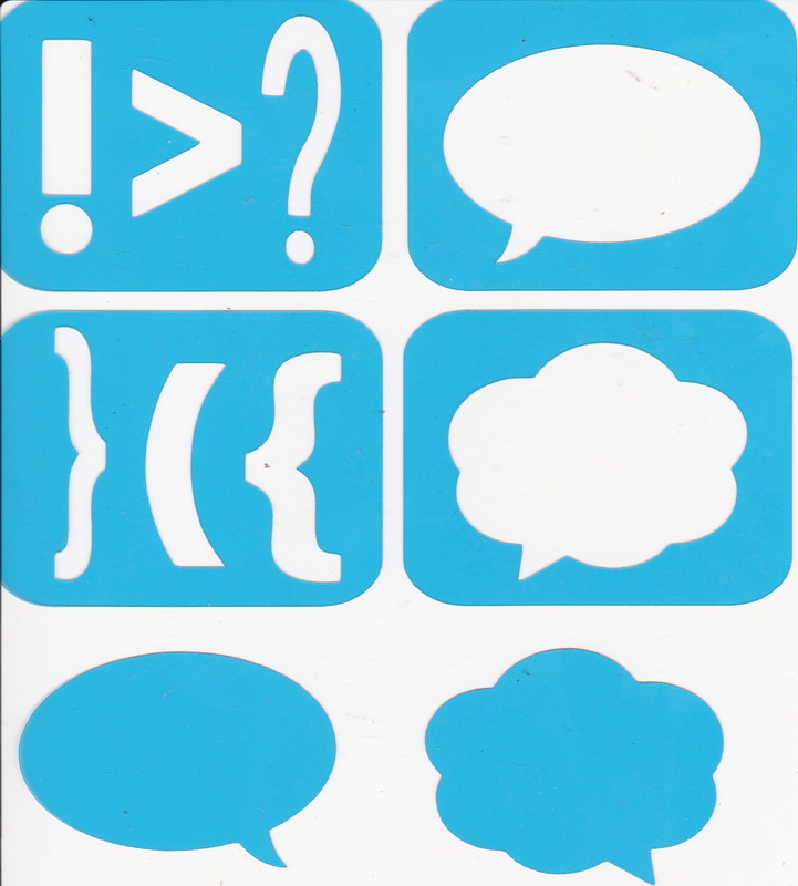 Набір трафаретів — 78. «Міні-знаки 01», фото 1