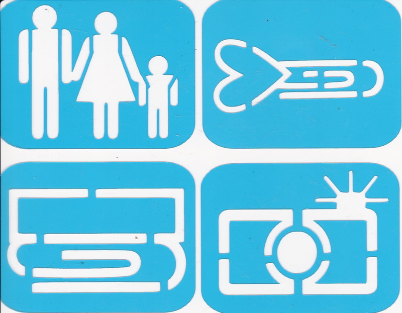 Набір трафаретів — 77. «Міні-дитячий 01», фото 1