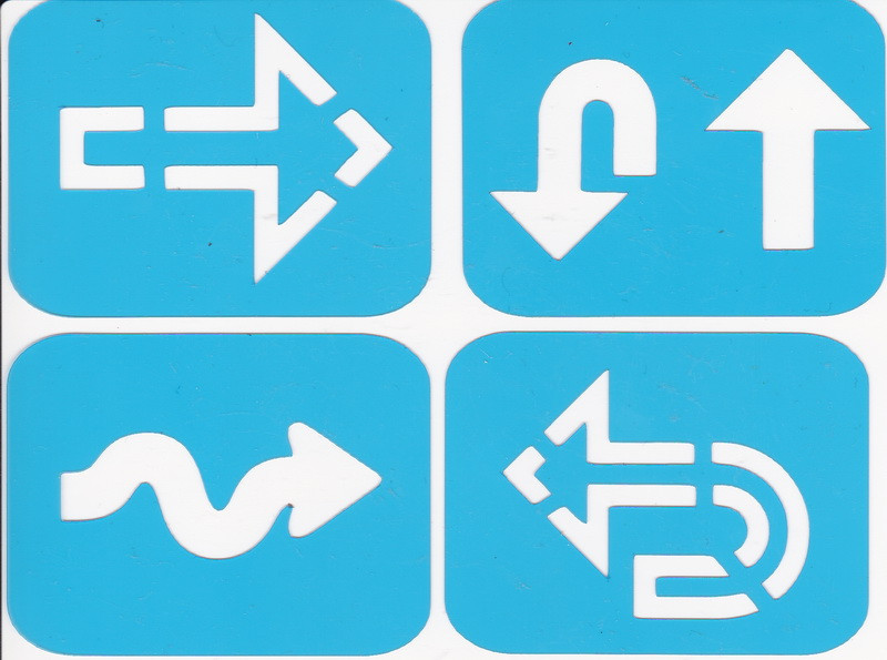 Набір трафаретів — 76. «Міні-стрілки 01», фото 1