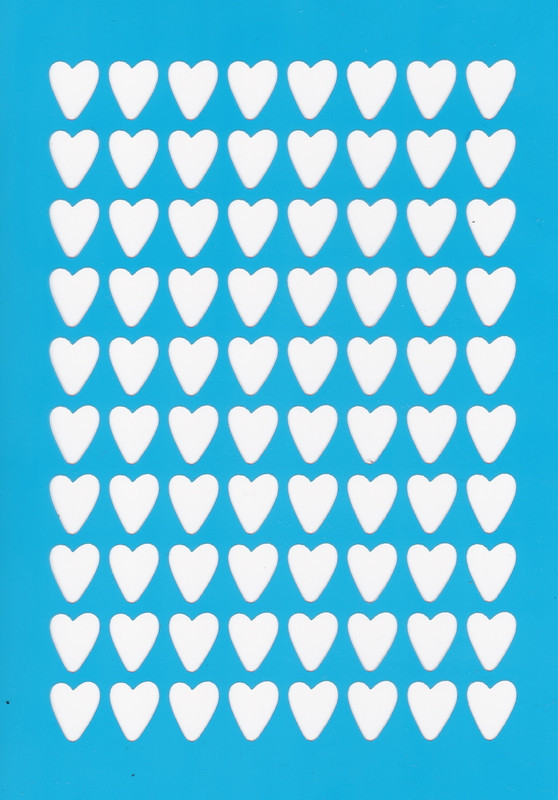 Трафарет — 34. "Сердечки фон", фото 1