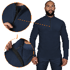 Флісова кофта Hawk Темно-синя