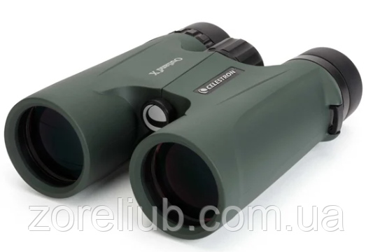 Бінокль Celestron Outland X 10x42 Green, призми BaK-4, водонепроникний IPX4, захищений від запотівання, азот, фото 1