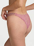 Мереживні трусики зі стразами Victoria's Secret бразилії 1159841861 (Рожевий M), фото 2