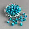 (20 гр) Акрилові грановані намистини "З білою серединкою" 8 мм - бірюзовий, фото 3