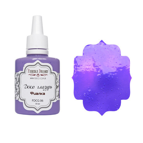 Декор глазур, колір "Фіалка", 30 мл, фото 1