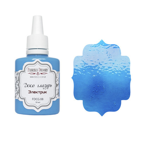 Декор глазур, колір "Електрик", 30 мл, фото 1