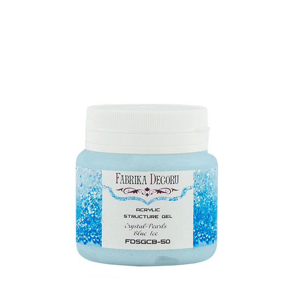 Текстурна паста «Хрустальна.Блакитний лід», 50 мл, Фабрика Декору, фото 1