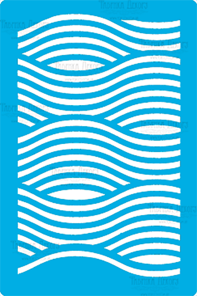 Трафарет — 211 "Хвилі фон", фото 1