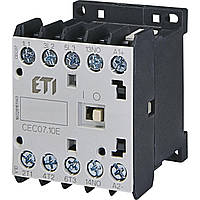Контактор мініатюрний ETI CEC 07.10 230V AC (7A; 3kW; AC3) (4641054)