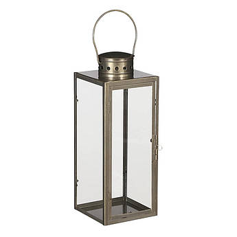 Ліхтар у золотистому кольорі в стилі лофт Edelman