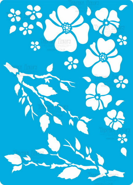 Трафарет — 191. Усмішка весни 2, фото 1