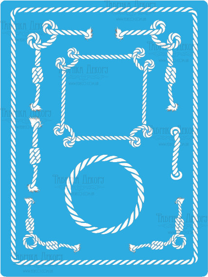 Трафарет — 160. «Морські фоторамки», фото 1