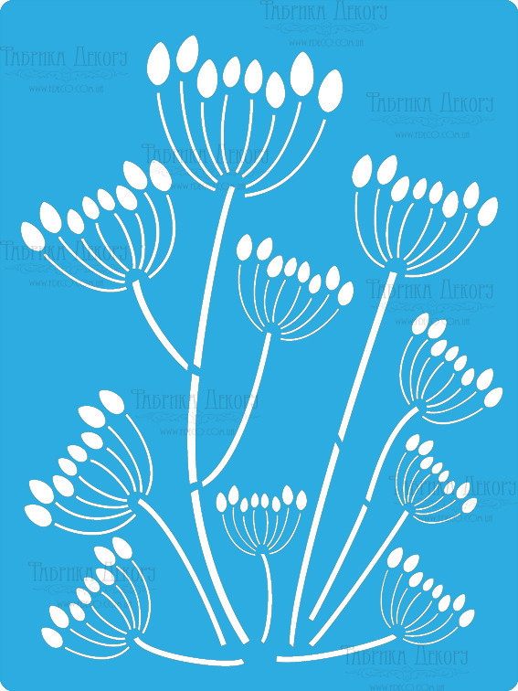 Трафарет — 157. «Укроп», фото 1