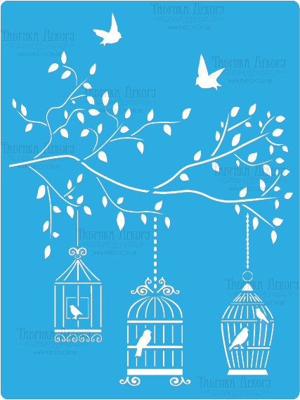 Трафарет — 150. «Райське дерево», фото 1