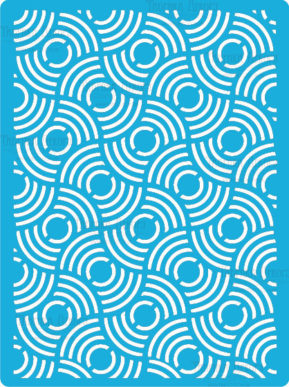 Трафарет — 125. «Круги абстракція 1», фото 1