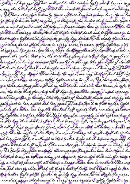 Оверлей Лист з лавандою 21х29,7 см, фото 1