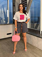 Жіночі джинсові шорти великого розміру, фото 9