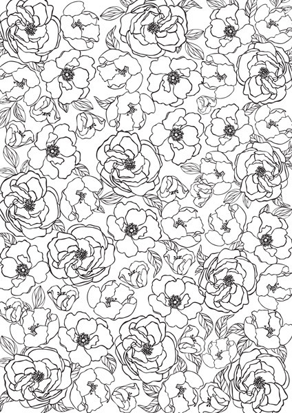 Оверлей Квіти фон 21х29,7 см, фото 1