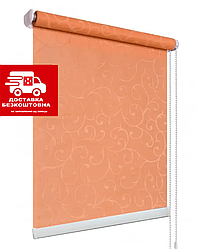 Рулонні штори Акант 2232 цегляний колір з фіксацією