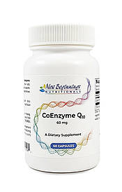 CoEnzyme Q10 (60 capsules) Ubiquinone Чистий коензим Q10 Гіпоалергенна формула, 60 капсул, строк до 11/2026