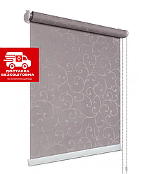 Рулонні штори тканина Акант 2267 сірий колір з фіксацією