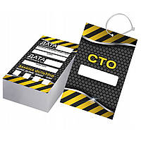 ✅ Сервісні бірки для техобслуговування: заміна масла та фільтрів, 100 шт