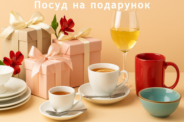 Посуд у подарунок