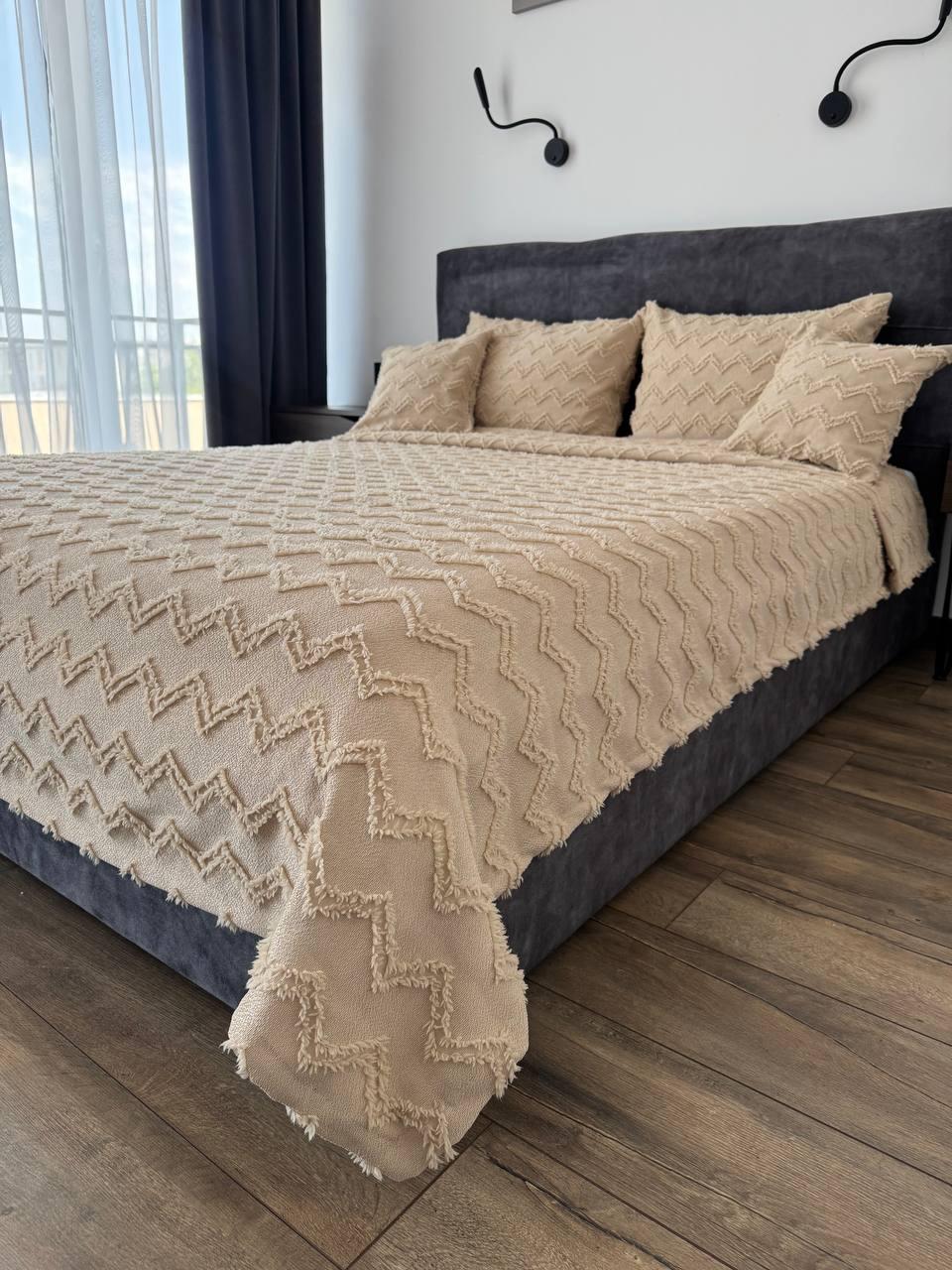 Покривало в скандинавському стилі "Хельга", бежевий колір (Розміри і кольори в асортименті), фото 1