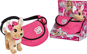 М'яка іграшка Собачка Simba Toys Chi Chi Love Street Чихуахуа Фешн Стріт із сумочкою 20 см (5893494)