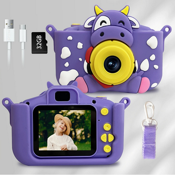 Цифрова камера Корівка 1080P для знімків та відео PUR-0198 purple