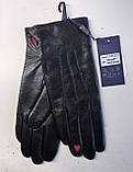 Жіночі сенсорні шкіряні рукавички з підкладкою, фото 2