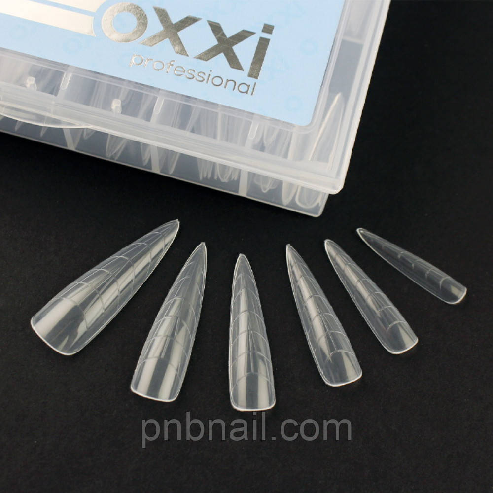 Верхні форми  Oxxi Professional Easy Extension Nail Forms 01 Stiletto / 120 шт