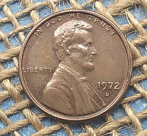 1 цент 1972 року. (D) США