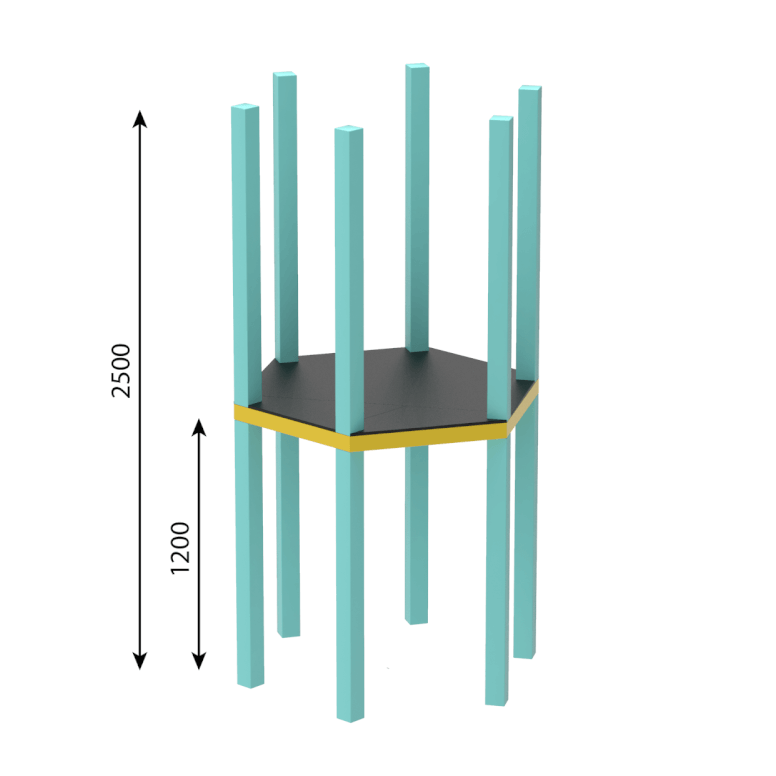 Вежа Шестигранна відкрита