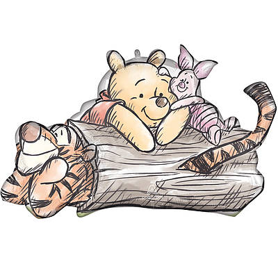 Anagram 38" Вінні Пух із друзями Winnie the Pooh Куля фольгована фігура — В УП