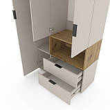 Шафа Home A002R 1000х420х2300 ЛДСП Кашемір - Дуб Артізан, фото 6
