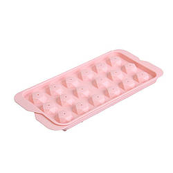 Пластикова форма для льоду 1178 Діамант Pink 18 відділень 12673-76182