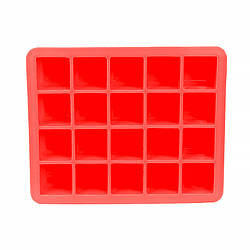 Силіконова форма для льоду CUMENSS AI-820 Cube 20 Red 11117-76911