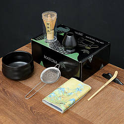 Набір Mavanto 5456 для приготування чаю матча 7 предметів Black 12038-67020