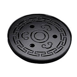 Чабань #6 дошка для чайних церемоній 25,5*4,5 см бамбуковий круглий Black 12945-81396