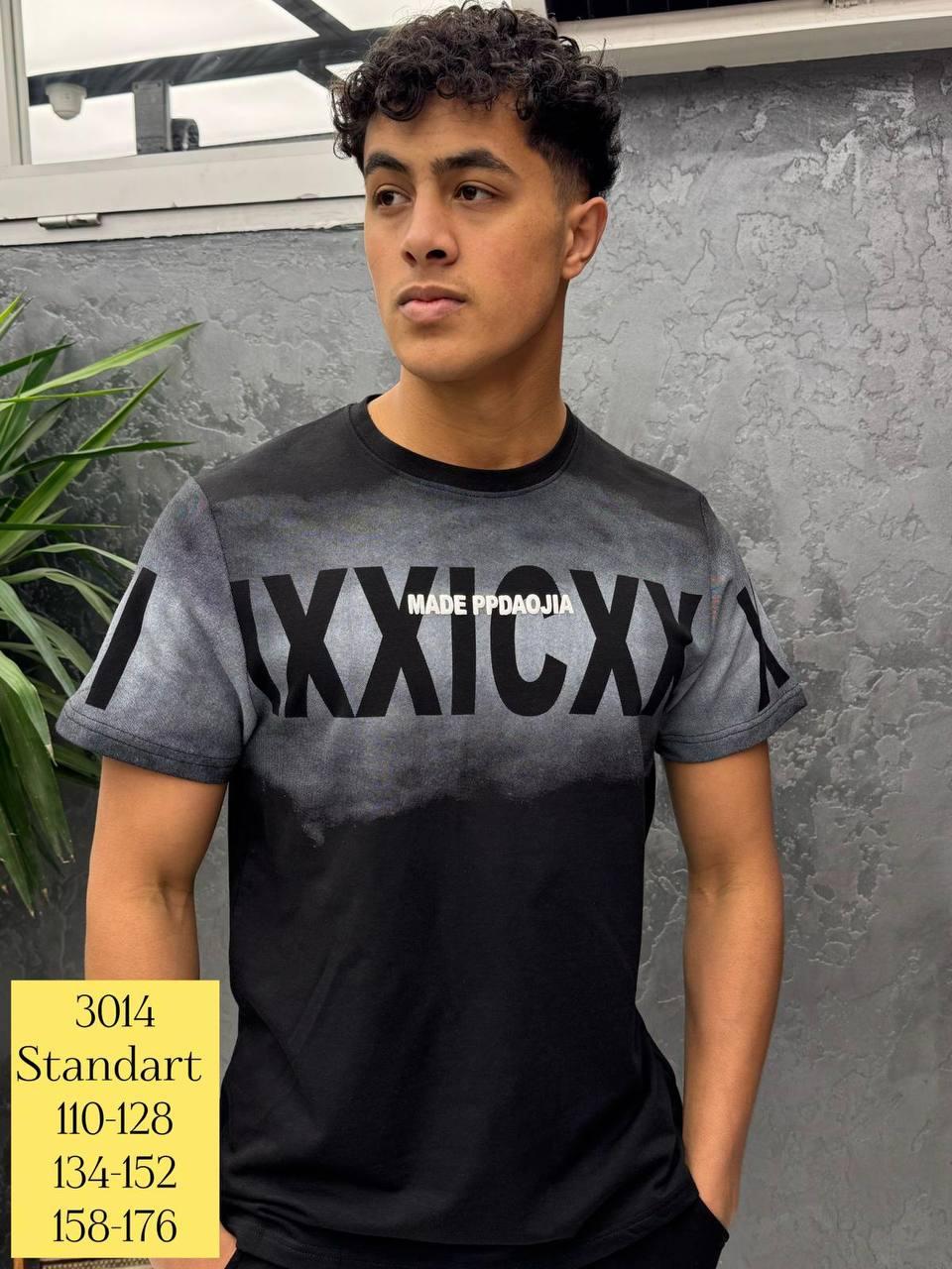 Чорна футболка для хлопчиків 134,140,146,152 зросту DOFFBI Туреччина, фото 1