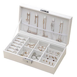 Скринька Casegrace SP-01155 для прикрас і ювелірних виробів коштовностей White 13161-82248