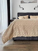 Покривало в скандинавському стилі "Фрея", бежевий колір (Розміри і кольори в асортименті)