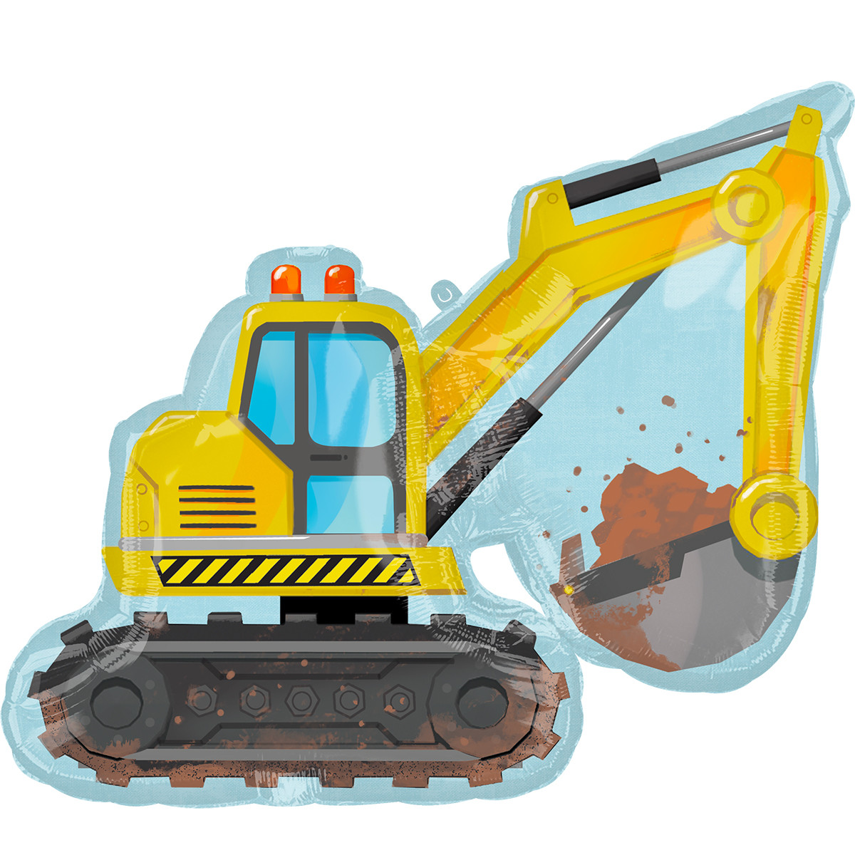 Anagram 35" Будівельний екскаватор Куля фольгована фігура — В УП, фото 1