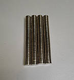 Магніт неодимовий N35 шайба діаметр 12мм 2мм сила 1.9кг, фото 2