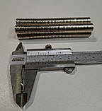 Магніт неодимовий N35 шайба діаметр 12мм 2мм сила 1.9кг, фото 5